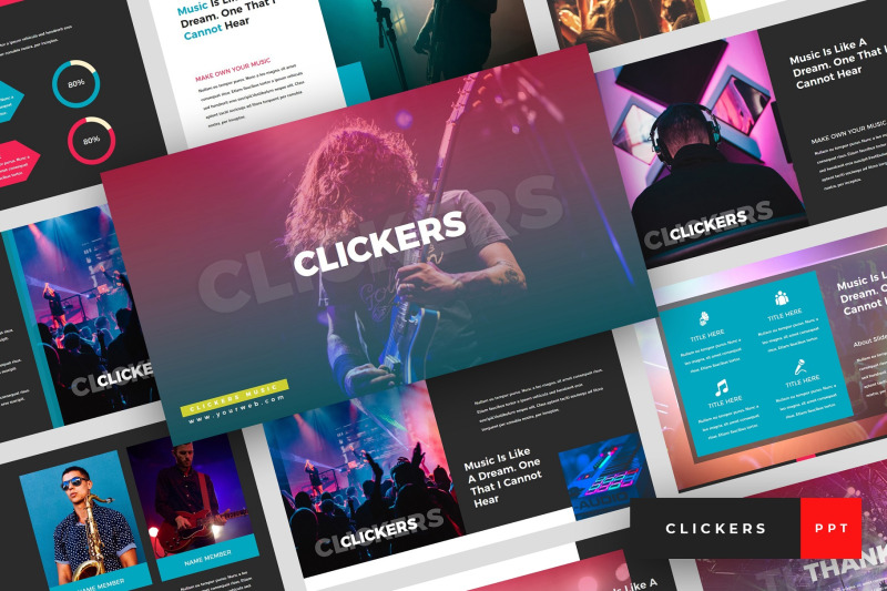 clickers-music-band-powerpoint-template