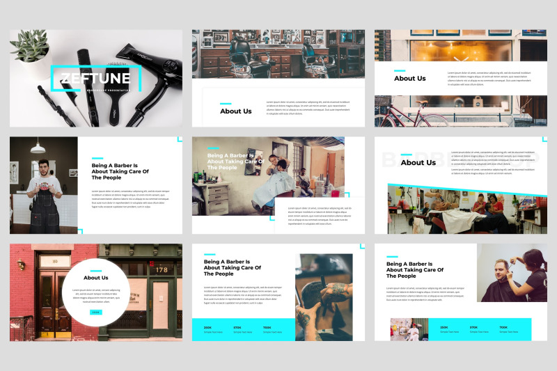 zeftune-barbershop-keynote-template