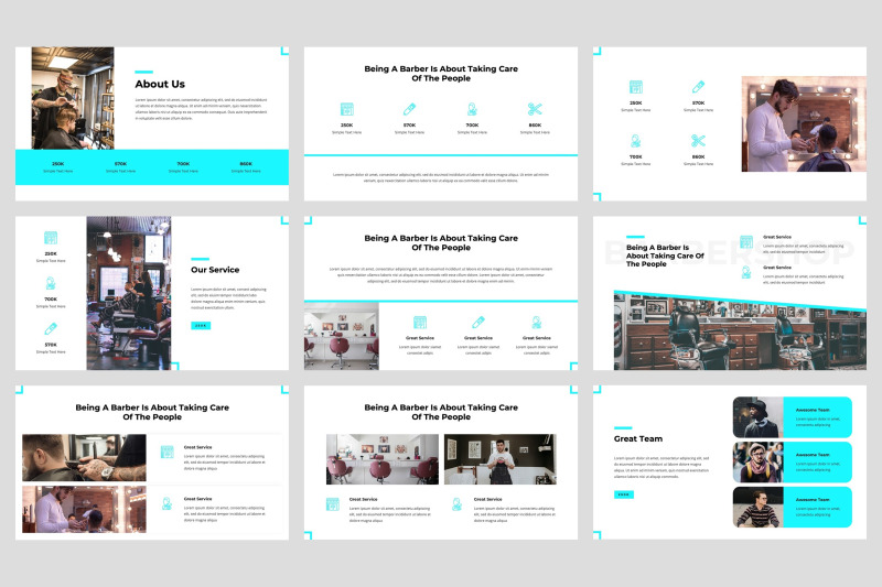 zeftune-barbershop-keynote-template