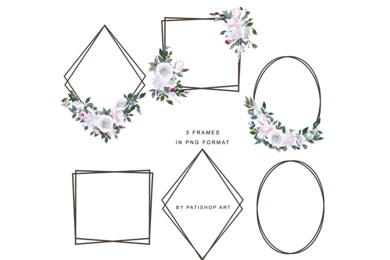 white-pink-watercolor-flowers-clipart-collection
