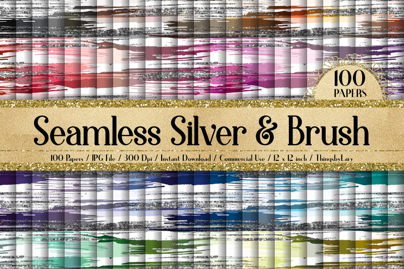 100-seamless-silver-glitter-and-brush-stroke-digital-papers