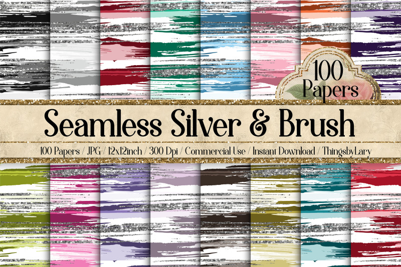 100-seamless-silver-glitter-and-brush-stroke-digital-papers