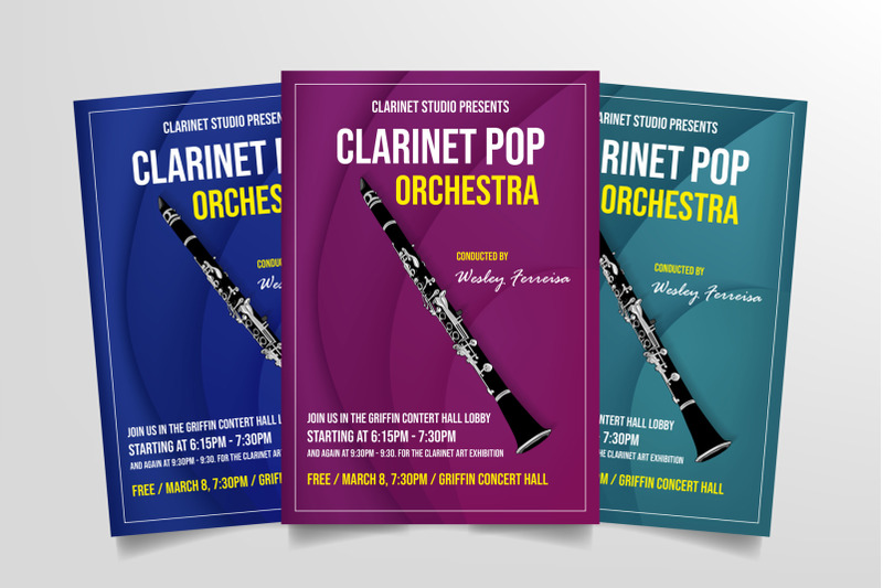 clarinet-pop-orchestra-flyer-template