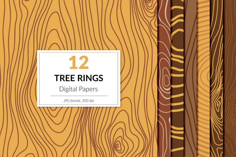 tree-rings-digital-paper-wood-texture-pack