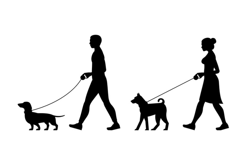man-and-woman-walking-the-dogs