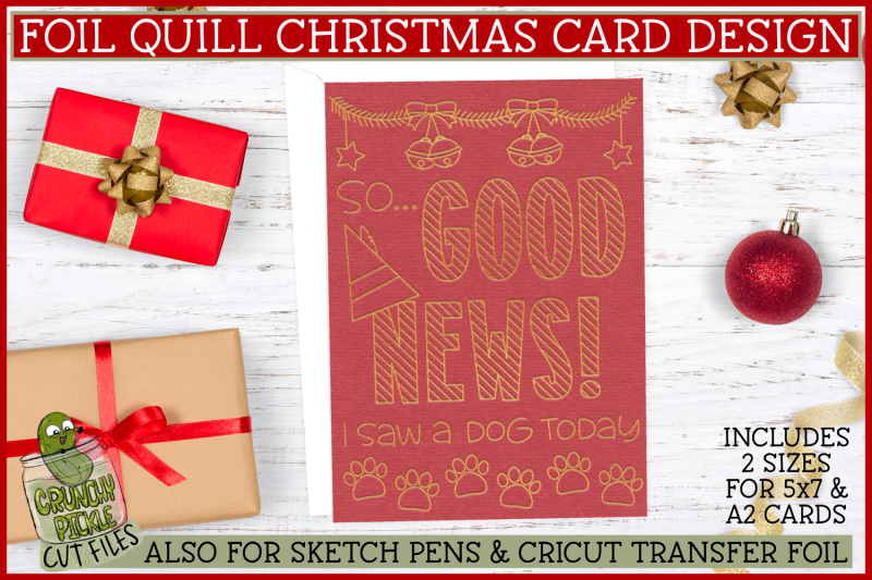 foil-quill-christmas-card-good-news-elf-quote-single-line-svg