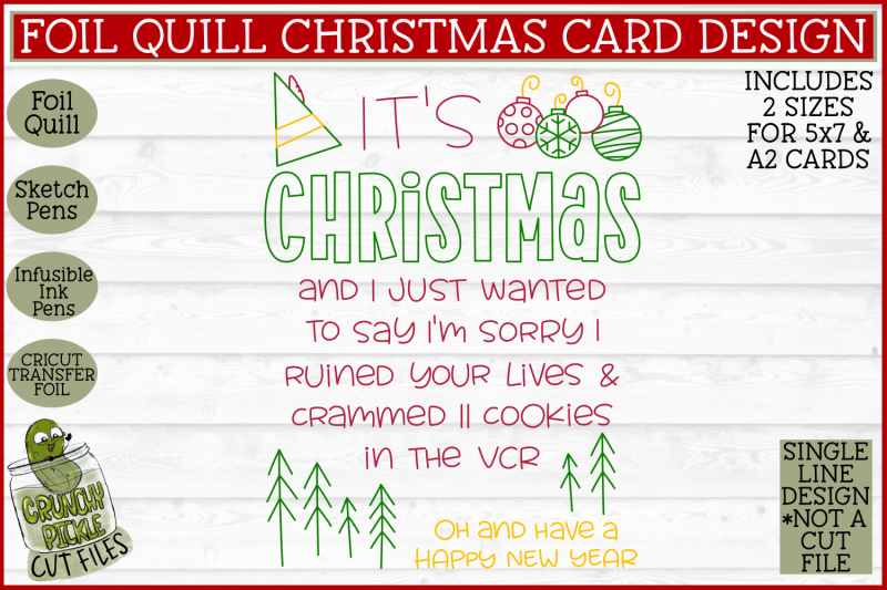 foil-quill-christmas-card-i-039-m-sorry-elf-single-line-svg
