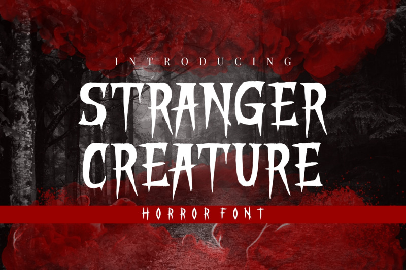 stranger-creature-horror-font