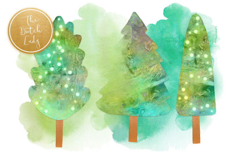 christmas-tree-collection-clipart-set