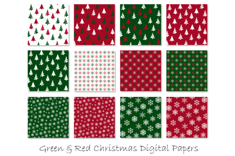 christmas-digital-paper-red-and-green-christmas-background