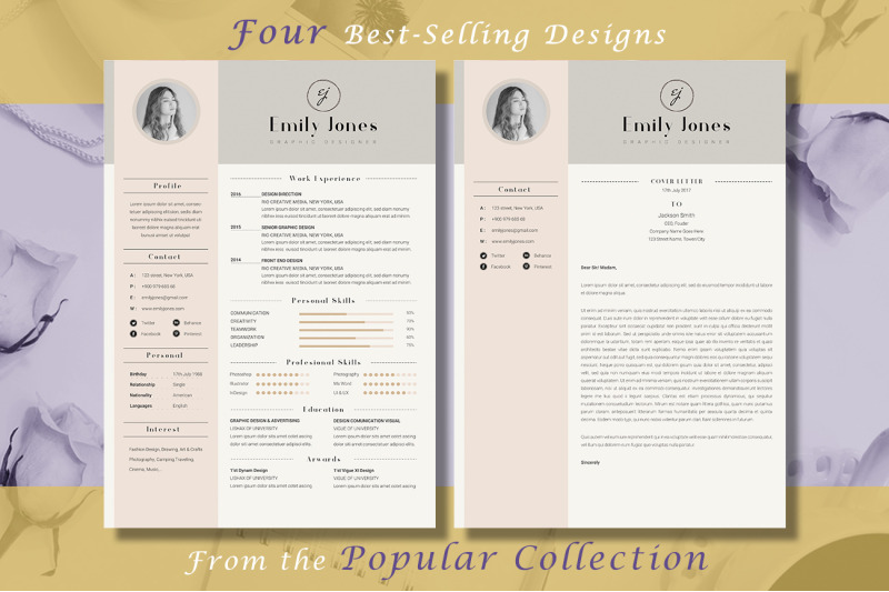 resume-bundle-popular-collection-4-resume-amp-coverletter-template