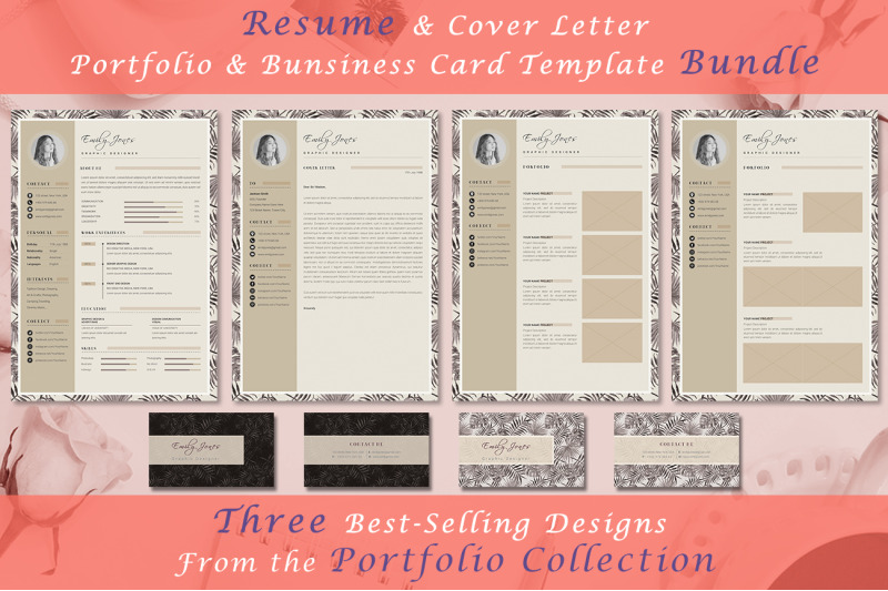 resume-bundle-portfolio-collection-4-resume-amp-coverletter-template