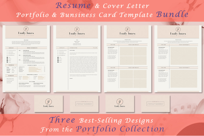 resume-bundle-portfolio-collection-4-resume-amp-coverletter-template