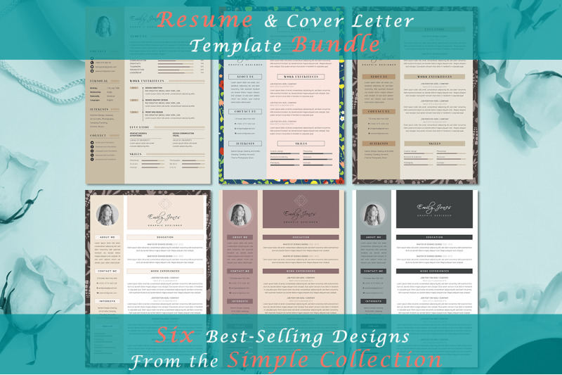 resume-simple-bundle-6-resume-amp-coverletter-template
