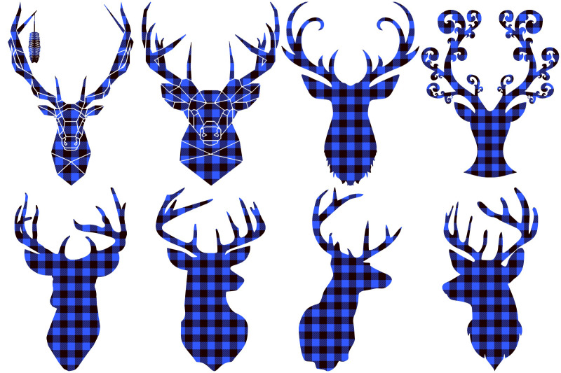 blue-buffalo-plaid-deer-and-antler-ai-eps-png