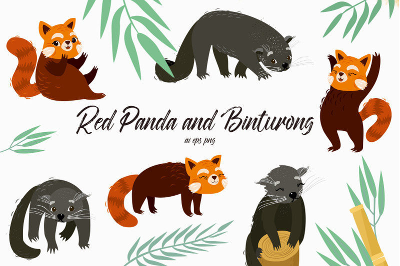 red-panda-and-binturong