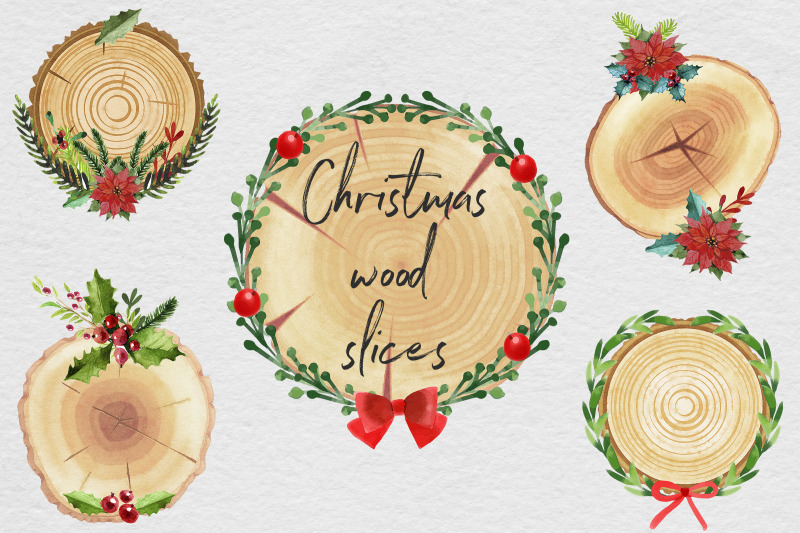 christmas-wood-slices-clipart