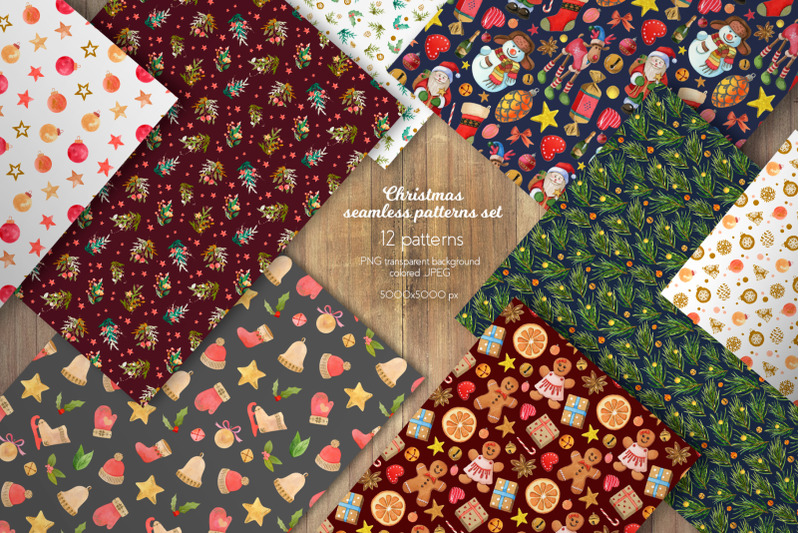 christmas-seamless-patterns-collection