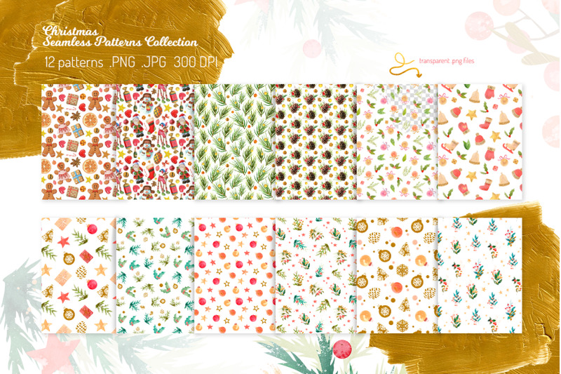 christmas-seamless-patterns-collection