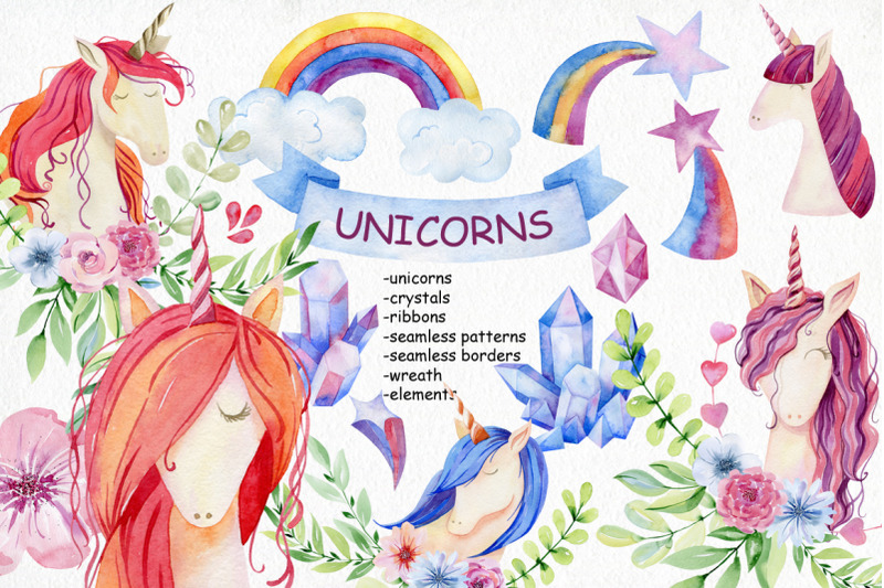 watercolor-unicorns-kit