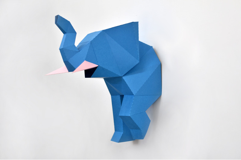 diy-elephant-trophy-3d-papercraft