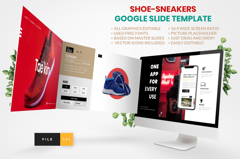 shoe-sneakers-google-slide-template