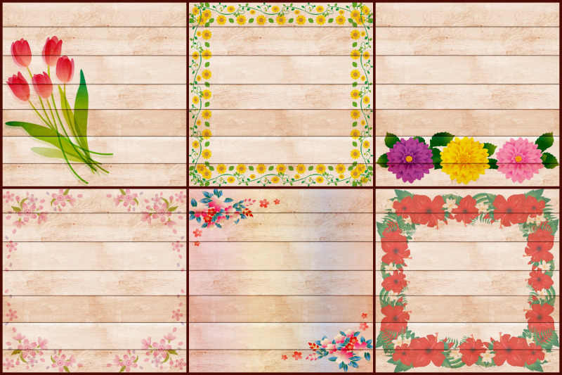 natural-wood-with-floral-accents-digital-papers