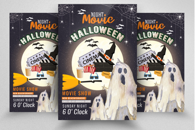 halloween-movie-night-flyer-template