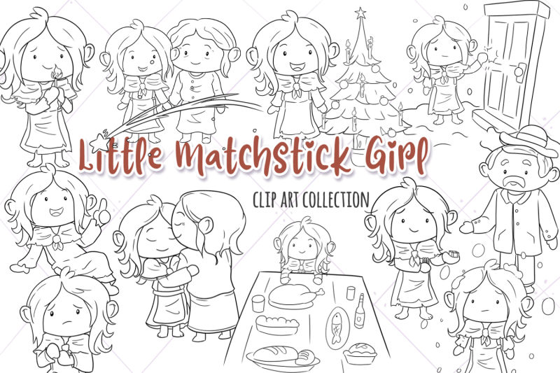 little-matchstick-girl-digital-stamps