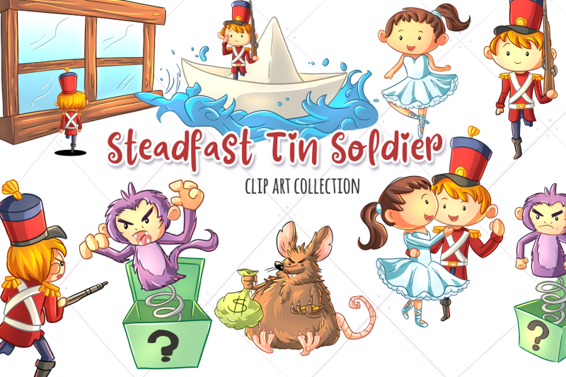 steadfast-tin-soldier-story-book-clip-art