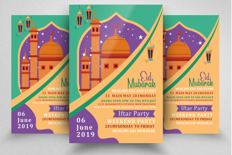 eid-al-fitr-ramadan-kareem-flyer-design