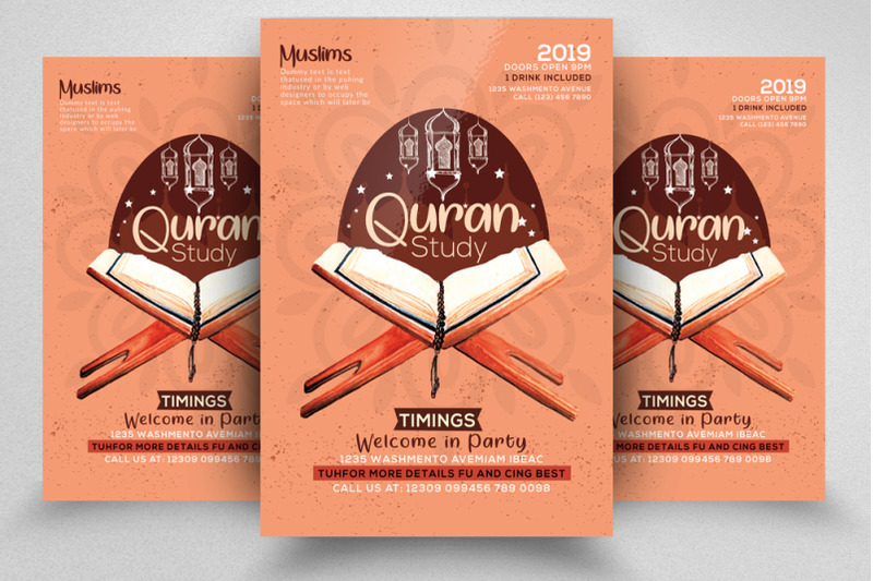 quran-study-islamic-flyer-template