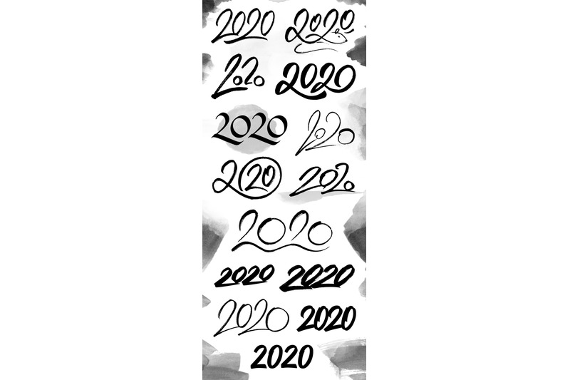 2020-numbers-lettering-set