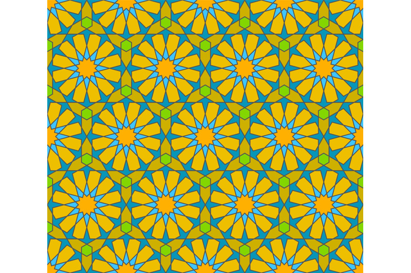 seamless-arabic-geometric-ornament-in-colours-elements