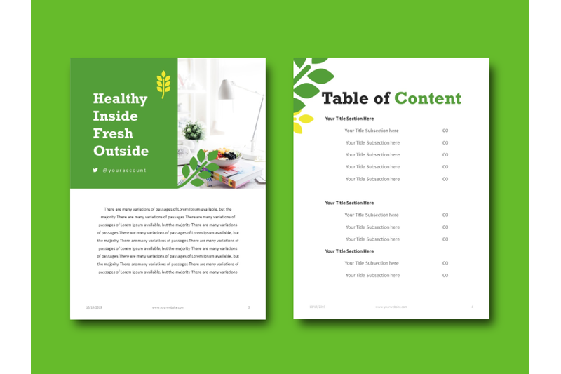 vegetarian-theme-cookbook-template