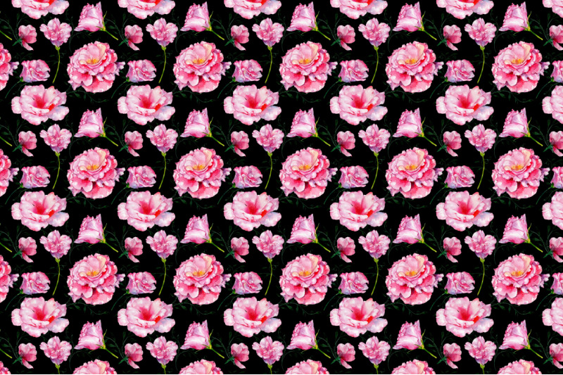 roses-flowers-pink-png-watercolor-set