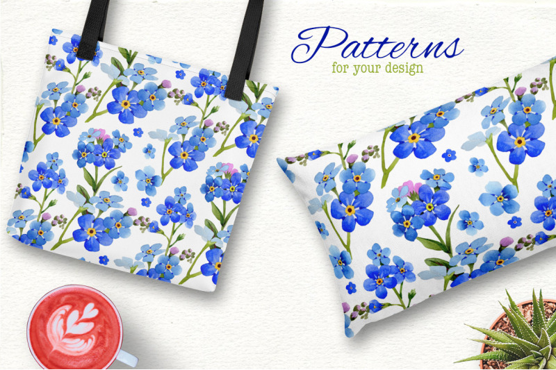 myosotis-flowers-blue-nbsp-png-watercolor-set