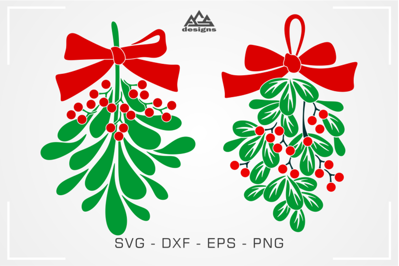 mistletoe-christmas-svg-design