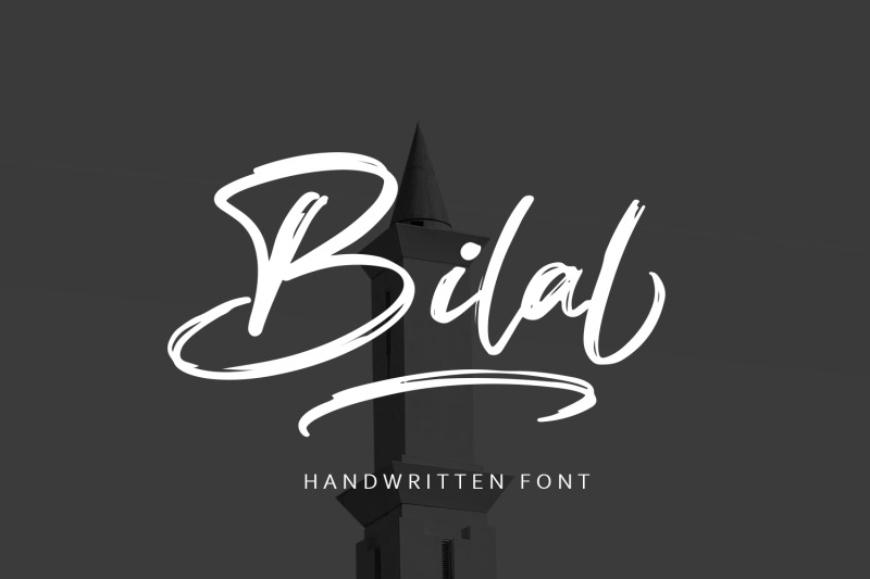 bilal-brush-script-font