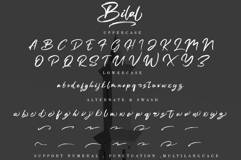 bilal-brush-script-font