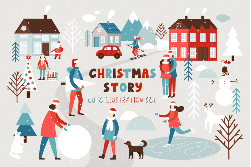 christmas-story-illustration-set