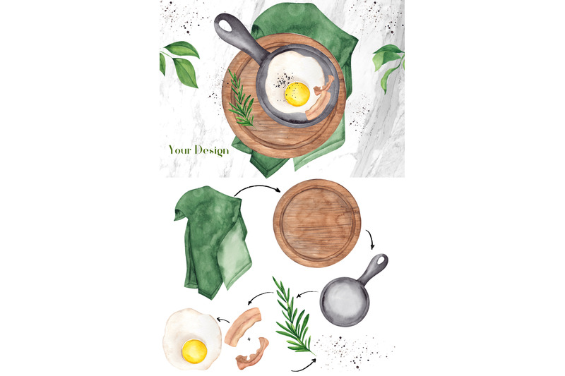 time-for-breakfast-watercolor-collection