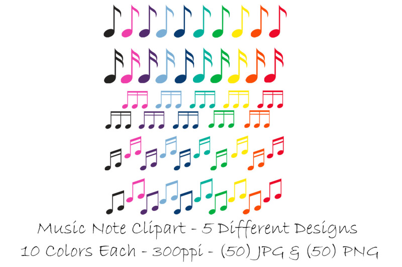 music-note-clipart-colorful-music-notes