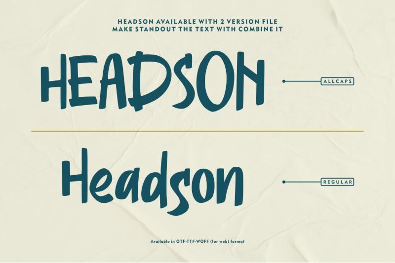 headson-display-font
