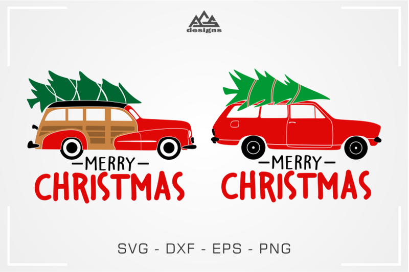 classic-wagon-christmas-tree-svg-design