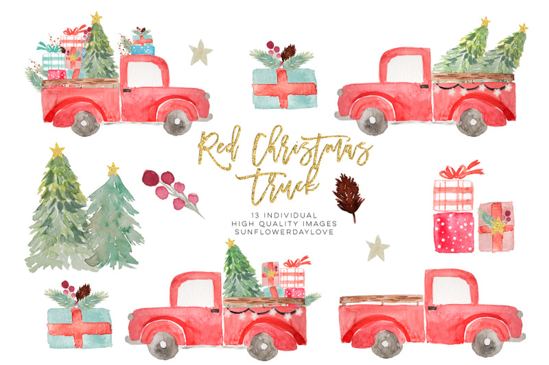christmas-truck-invitation-clipart-pine-tree-clipart