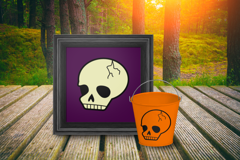 Download Spooky Cute Halloween Skull | SVG | PNG | DXF By Designed ...