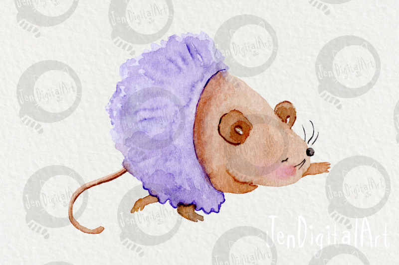 watercolor-ballet-mice-5-clip-art-illustrations-png-jpg