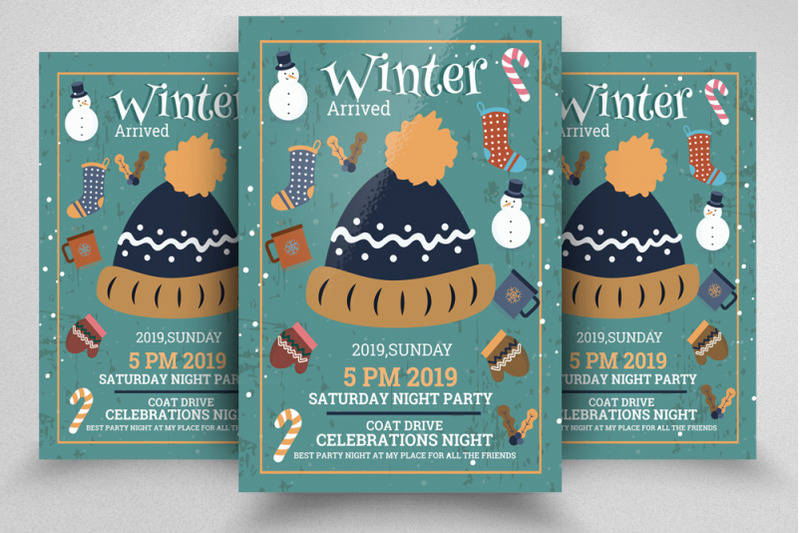 winter-arrival-celebration-flyer-template