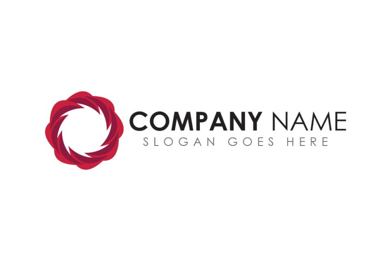 geometric-red-color-circle-logo